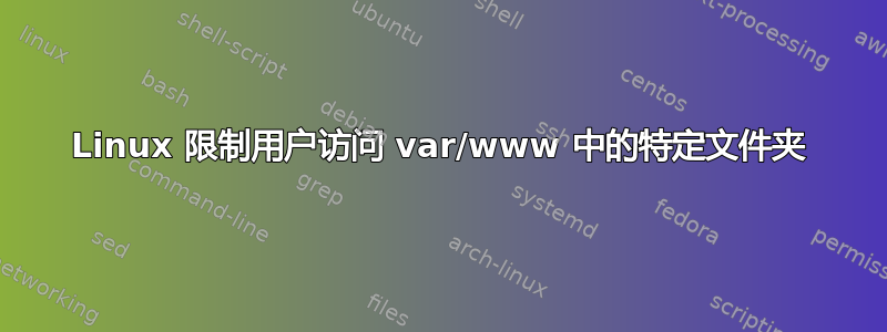 Linux 限制用户访问 var/www 中的特定文件夹