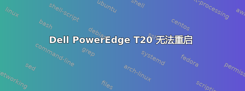 Dell PowerEdge T20 无法重启