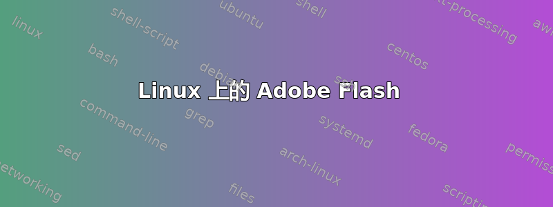 Linux 上的 Adob​​e Flash 