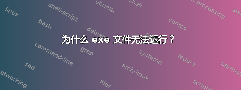 为什么 exe 文件无法运行？