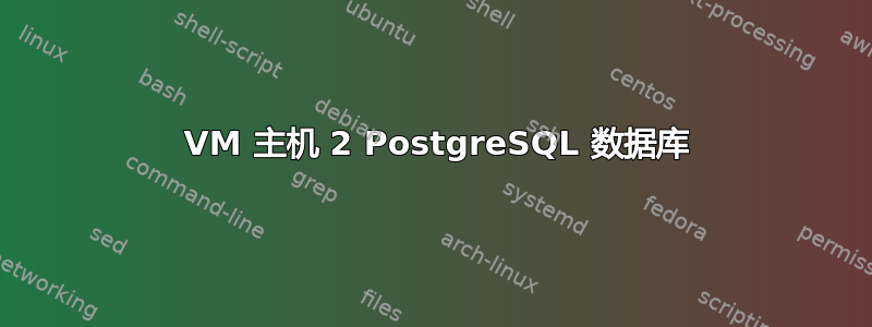 1 VM 主机 2 PostgreSQL 数据库