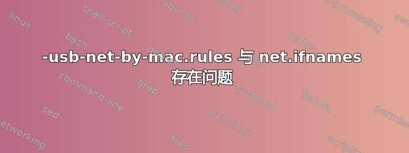 73-usb-net-by-mac.rules 与 net.ifnames 存在问题