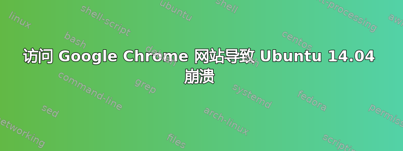 访问 Google Chrome 网站导致 Ubuntu 14.04 崩溃