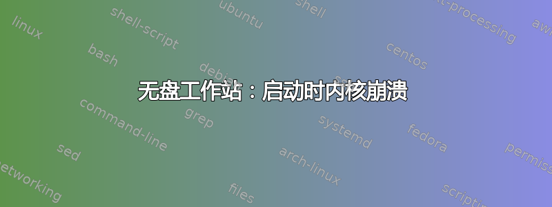 无盘工作站：启动时内核崩溃