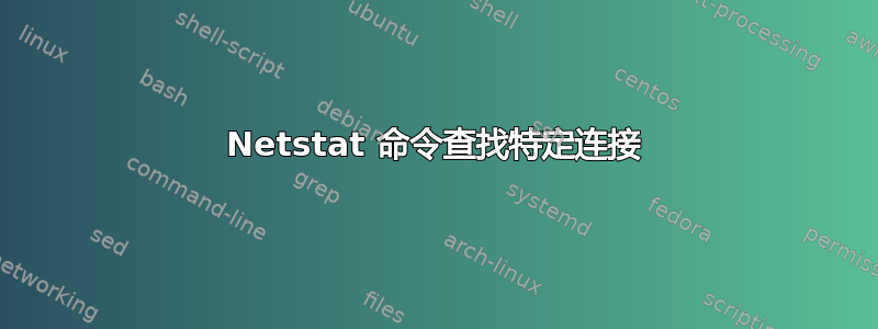 Netstat 命令查找特定连接