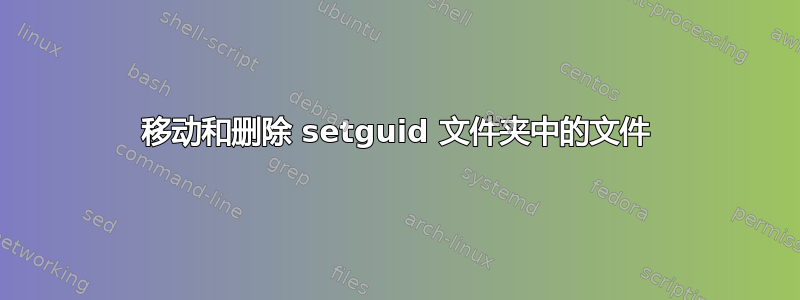 移动和删除 setguid 文件夹中的文件