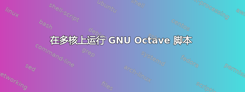 在多核上运行 GNU Octave 脚本