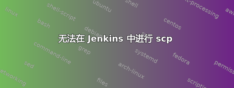 无法在 Jenkins 中进行 scp