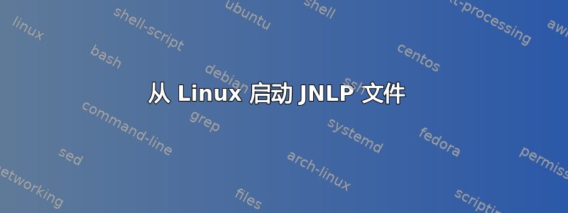 从 Linux 启动 JNLP 文件 