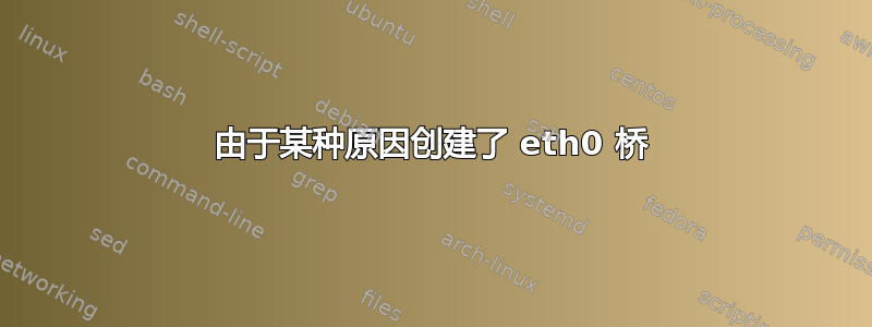 由于某种原因创建了 eth0 桥