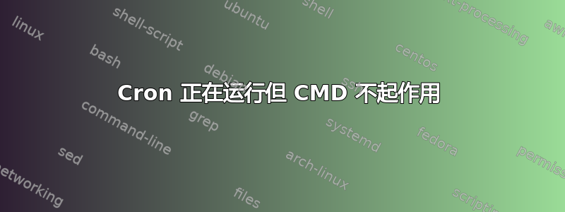 Cron 正在运行但 CMD 不起作用