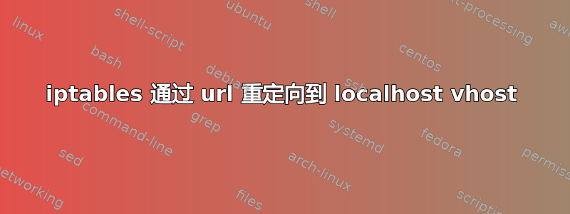 iptables 通过 url 重定向到 localhost vhost