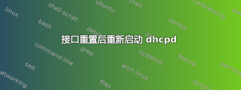 接口重置后重新启动 dhcpd