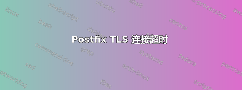 Postfix TLS 连接超时