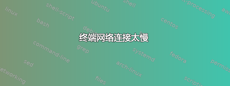 终端网络连接太慢