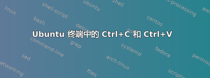 Ubuntu 终端中的 Ctrl+C 和 Ctrl+V 