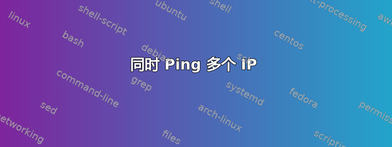 同时 Ping 多个 IP