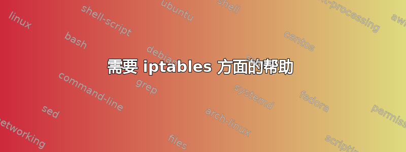 需要 iptables 方面的帮助