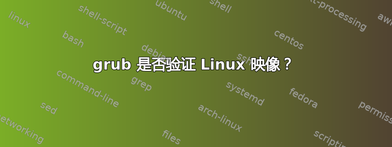 grub 是否验证 Linux 映像？