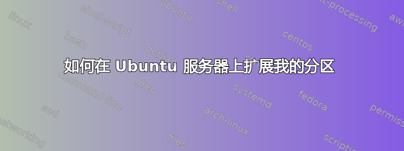 如何在 Ubuntu 服务器上扩展我的分区