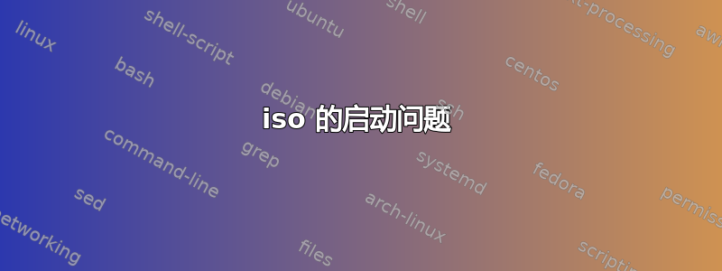 iso 的启动问题