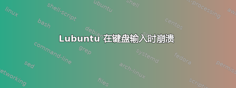 Lubuntu 在键盘输入时崩溃