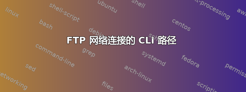 FTP 网络连接的 CLI 路径