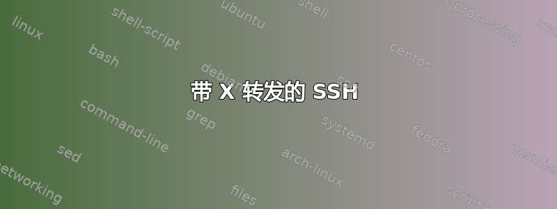 带 X 转发的 SSH