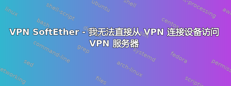 VPN SoftEther - 我无法直接从 VPN 连接设备访问 VPN 服务器