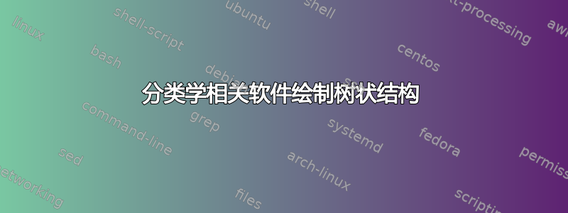 分类学相关软件绘制树状结构