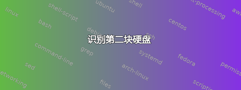 识别第二块硬盘