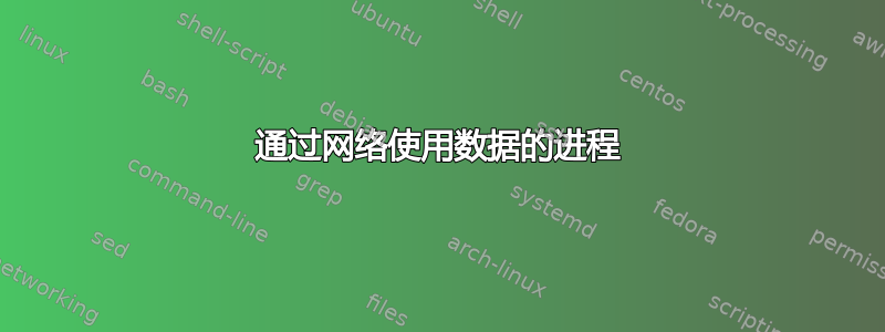 通过网络使用数据的进程