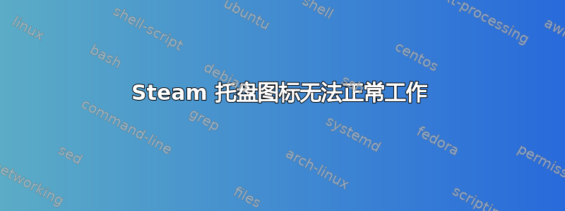 Steam 托盘图标无法正常工作