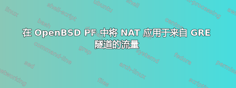 在 OpenBSD PF 中将 NAT 应用于来自 GRE 隧道的流量