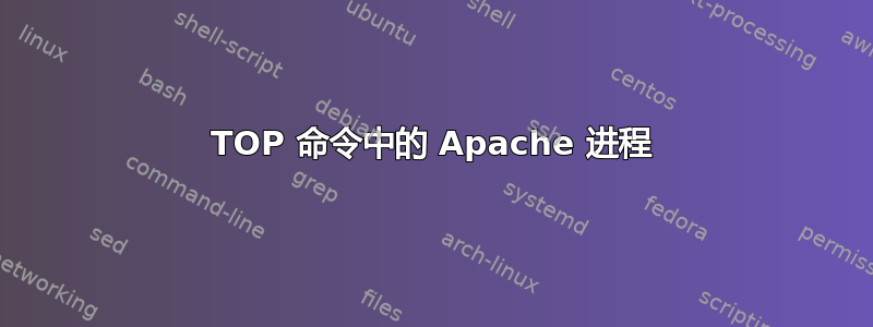 TOP 命令中的 Apache 进程