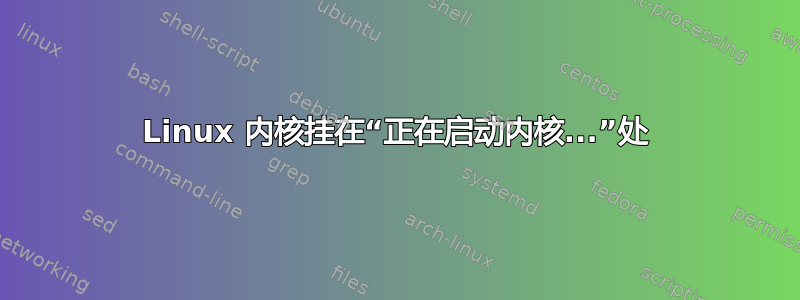 Linux 内核挂在“正在启动内核...”处