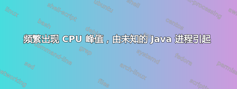 频繁出现 CPU 峰值，由未知的 Java 进程引起