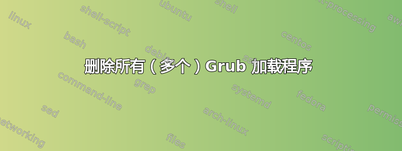 删除所有（多个）Grub 加载程序