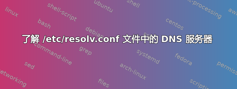 了解 /etc/resolv.conf 文件中的 DNS 服务器