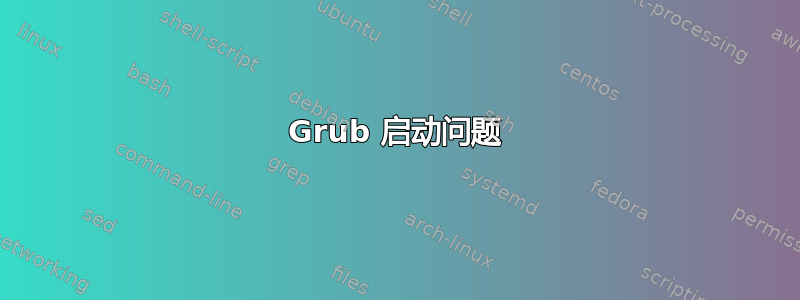 Grub 启动问题