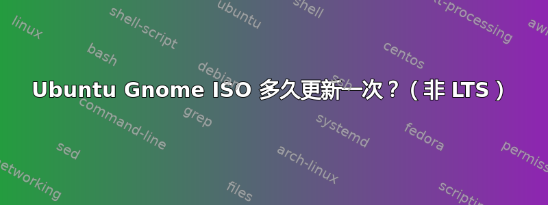 Ubuntu Gnome ISO 多久更新一次？（非 LTS）