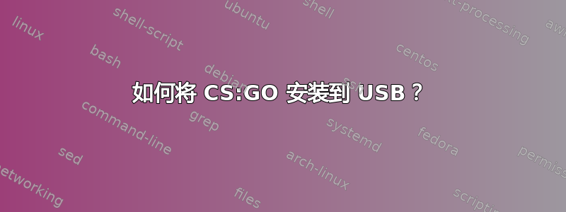 如何将 CS:GO 安装到 USB？