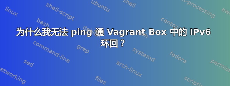 为什么我无法 ping 通 Vagrant Box 中的 IPv6 环回？