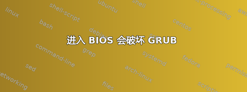 进入 BIOS 会破坏 GRUB