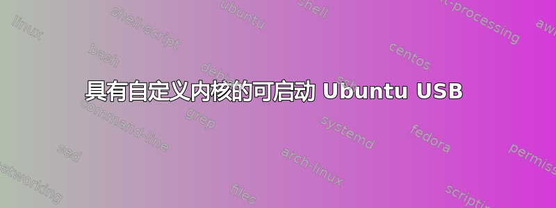 具有自定义内核的可启动 Ubuntu USB