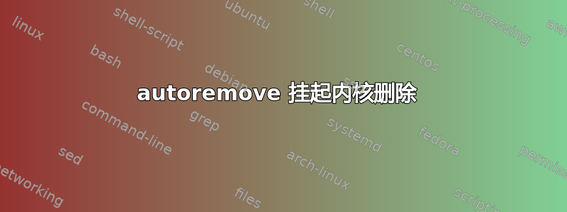 autoremove 挂起内核删除 