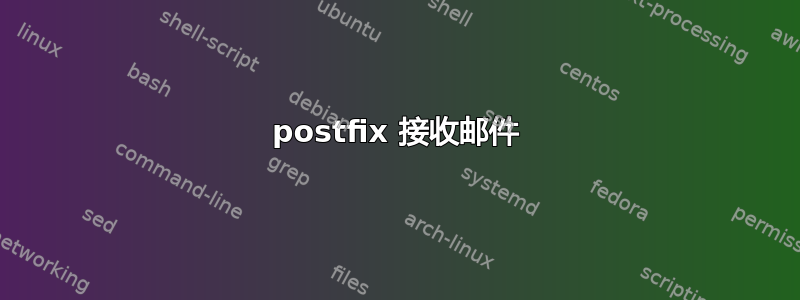 postfix 接收邮件