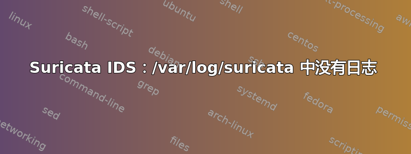 Suricata IDS：/var/log/suricata 中没有日志