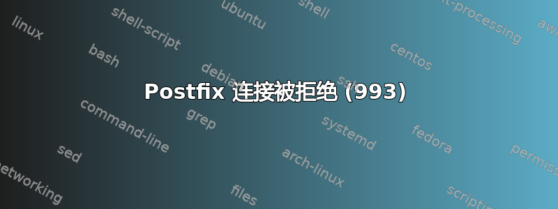 Postfix 连接被拒绝 (993)