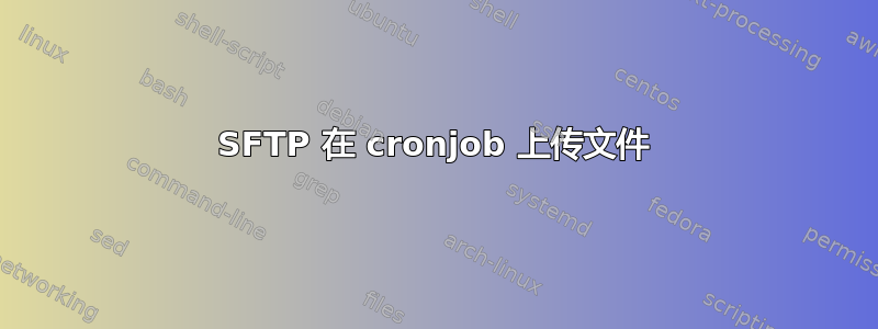 SFTP 在 cronjob 上传文件